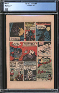 Detective Comics (1984) #27 CGC 9.8 NM/MT