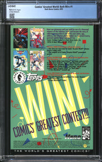 Comics' Greatest World: Barb Wire (1993) #1 CGC 9.8 NM/MT