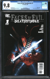 Faces Of Evil: Deathstroke (2009) #1 CGC 9.8 NM/MT