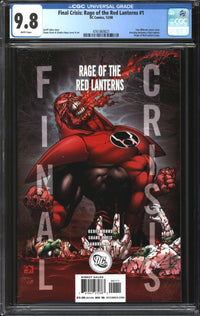 Rage Of The Red Lanterns (2008) #1 CGC 9.8 NM/MT