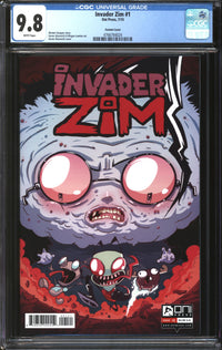Invader Zim (2015) #1 Variant Cover CGC 9.8 NM/MT