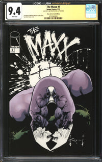 Maxx (1993) #1 Glow-In-The-Dark Edition CGC x JSA Signature Series 9.4 NM