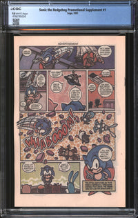 Sonic The Hedgehog Promotional Supplement (1991) #1 CGC 9.8 NM/MT