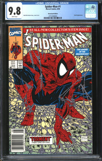 Spider-Man (1990) # 1 Newsstand Edition CGC 9.8 NM/MT