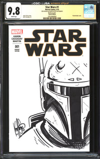 Star Wars (2015) # 1 Sketch Edition CGC x JSA Signature Series 9.8 NM/MT Signed/Sketch Ken Haeser