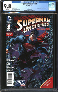 Superman Unchained (2013) #1 Combo-Pack Edition CGC 9.8 NM/MT
