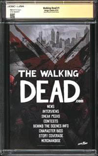 Walking Dead (2013) #1 Wizard World NY Sketch Edition CGC x JSA Signature Series 9.8 NM/MT Signed Neal Adams