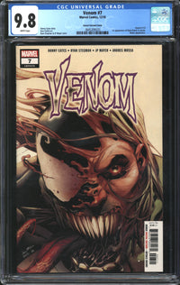 Venom (2018) # 7 Secret Variant Cover CGC 9.8 NM/MT