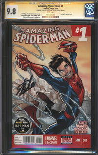Amazing Spider-Man (2014) #1 CGC Signature Series 9.8 NM/MT Signed Stan Lee