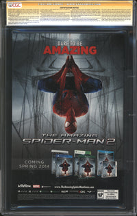 Amazing Spider-Man (2014) #1 Marcos Martin Variant CGC Signature Series 9.6 NM+ Signed Stan Lee, Humberto Ramos, Edgar Delgado & Victor Olazaba On 1st Day Of Release