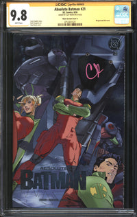 Absolute Batman (2024) #21 Clay Mann Variant Cover A CGC Signature Series 9.8 NM/MT Signed Clay Mann