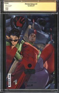 Absolute Batman (2024) #21 Clay Mann Variant Cover A CGC Signature Series 9.8 NM/MT Signed Clay Mann