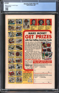 Amazing Spider-Man (1963) # 73 CGC 9.6 NM+