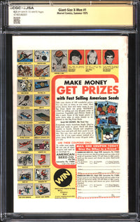 Giant-Size X-Men (1975) #1 CGC x JSA Signature Series 4.5 VG+ Signed Chris Claremont