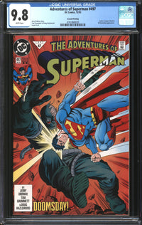 Adventures Of Superman (1987) #497 Second Printing CGC 9.8 NM/MT