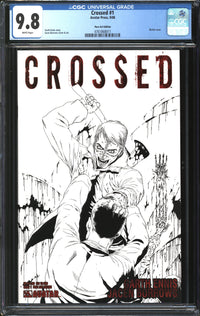 Crossed (2008) #1 Pure Art Edition CGC 9.8 NM/MT