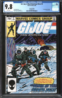 G.I. Joe, A Real American Hero (1982) #  2 Second Printing CGC 9.8 NM/MT