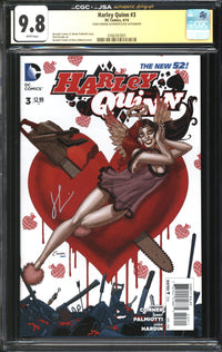 Harley Quinn (2014) #3 CGC x JSA Signature Series 9.8 NM/MT Signed Chad Hardin