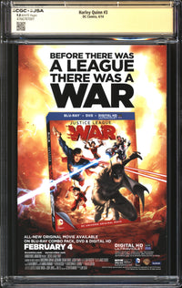 Harley Quinn (2014) #3 CGC x JSA Signature Series 9.8 NM/MT Signed Chad Hardin