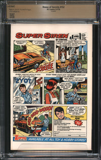House Of Secrets (1956) #152 Savannah Pedigree w/ COA CGC 9.6 NM+