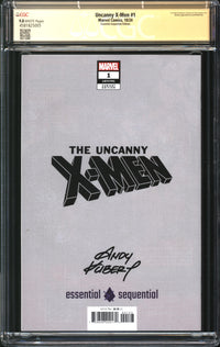 Uncanny X-Men (2024) #1 Andy Kubert Essential Sequential Edition CGC Signature Series 9.8 NM/MT Signed Andy Kubert