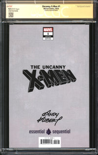 Uncanny X-Men (2024) #1 Andy Kubert Essential Sequential Edition CGC Signature Series 9.8 NM/MT Signed Andy Kubert