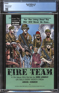 Dead Walkers (1991) #1 "Gross" Variant Cover CGC 9.8 NM/MT