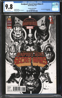 Deadpool's Secret Secret Wars (2015) #1 C2E2 Convention Sketch Edition CGC 9.8 NM/MT