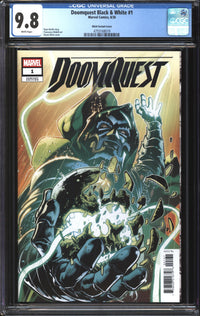 Doomquest Black & White (2026) #1 Bryan Hitch Variant CGC 9.8 NM/MT