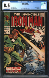 Iron Man (1968) #  4 CGC 8.5 VF+