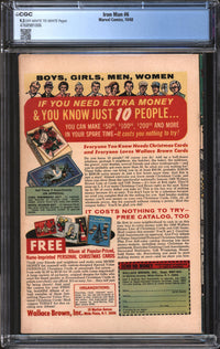Iron Man (1968) #  6 CGC 9.2 NM-