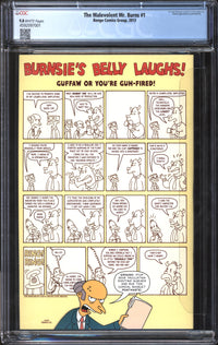 Malevolent Mr. Burns (2013) #1 CGC 9.8 NM/MT
