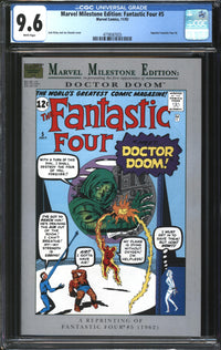 Marvel Milestone Edition: Fantastic Four (1992) #5 CGC 9.6 NM+