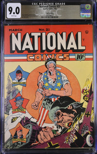 National Comics (1940) #21 San Francisco Pedigree CGC 9.0 VF/NM